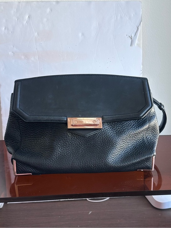 Alexander Wang Handbags - Alexander Wang Black Leather Crossbody Bag with Rose Gold Hardware